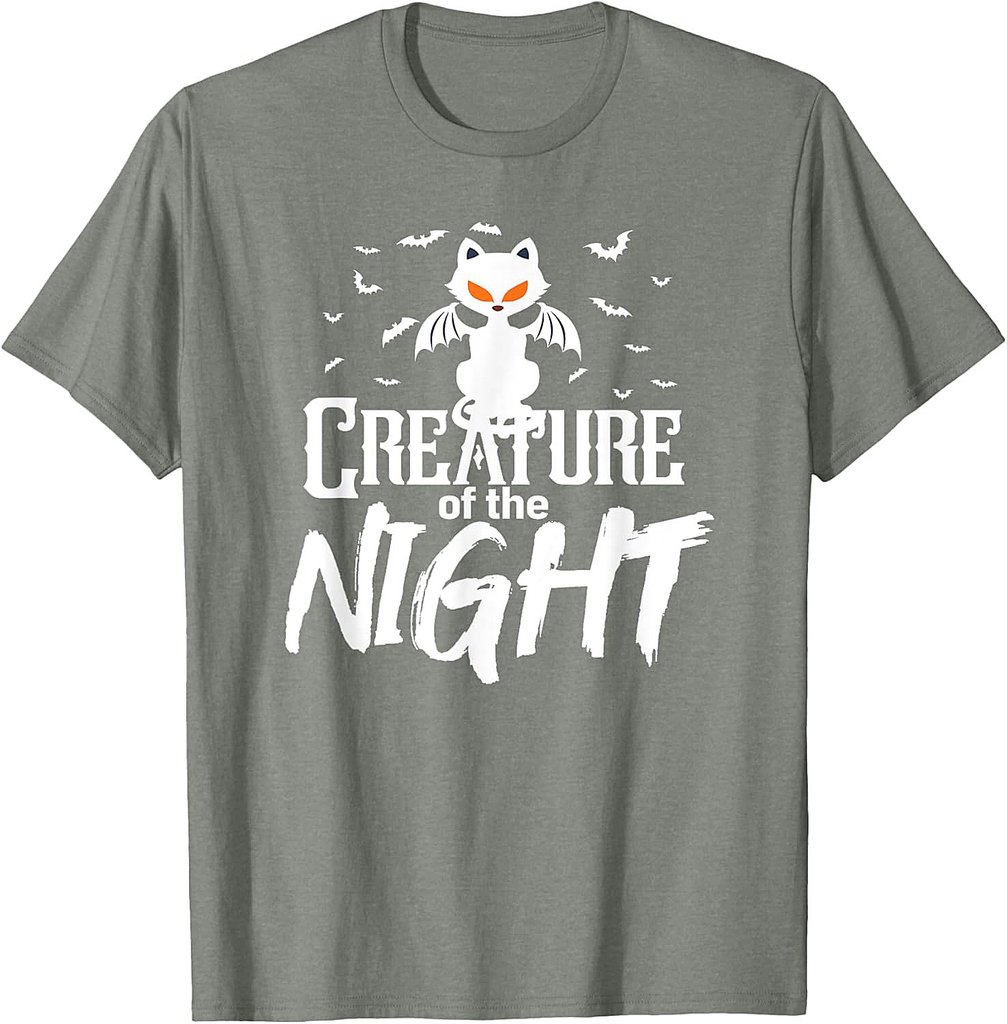 Creature Of The Night Halloween, Women Scary Cat T-Shirt