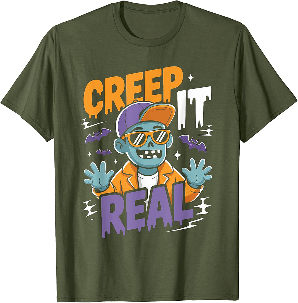 Creep It Real Halloween Costume Funny T-Shirt