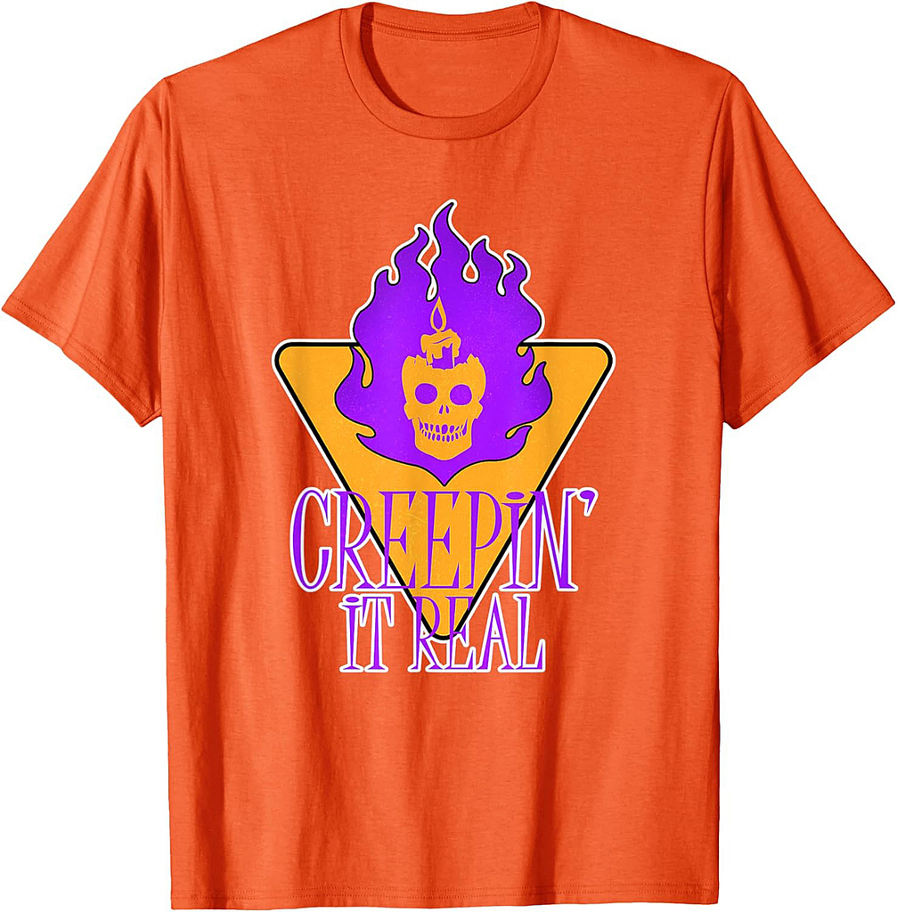 Creepin' it Real - Skull - Party Halloween T-Shirt