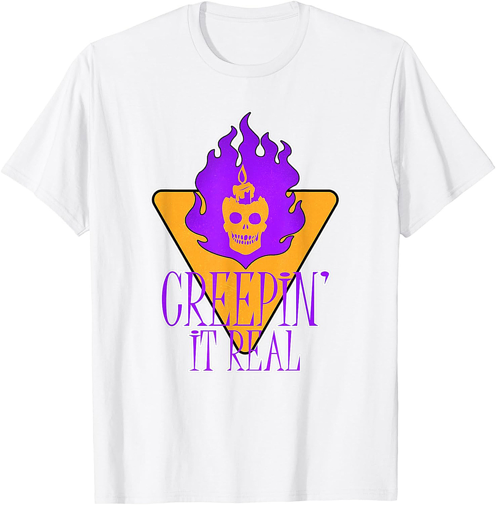 Creepin' it Real - Skull - Party Halloween T-Shirt