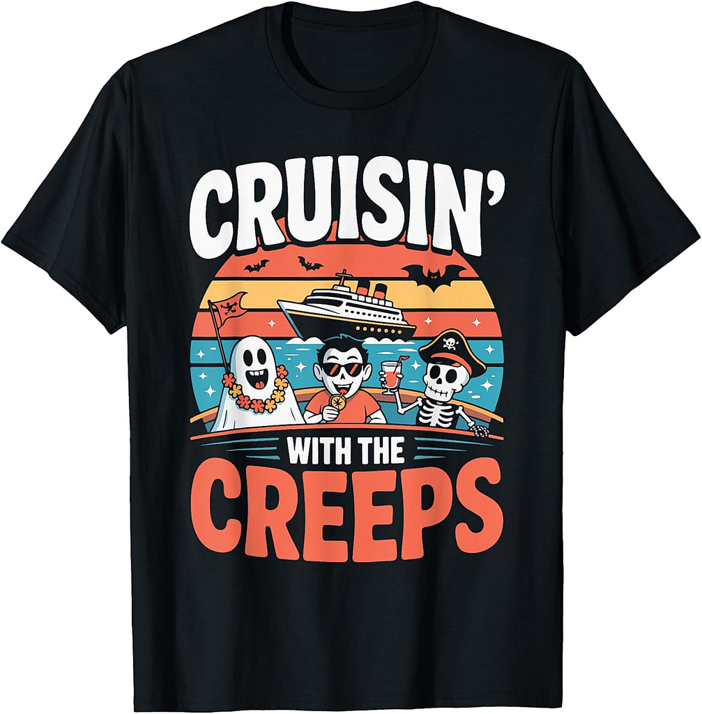 Cruisin' With The Creeps Halloween Costume T-Shirt