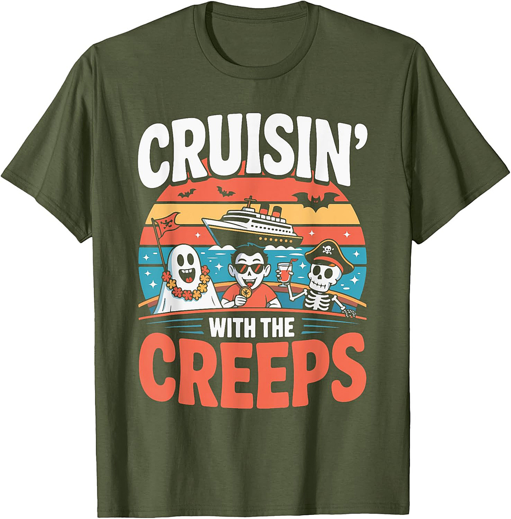 Cruisin' With The Creeps Halloween Costume T-Shirt
