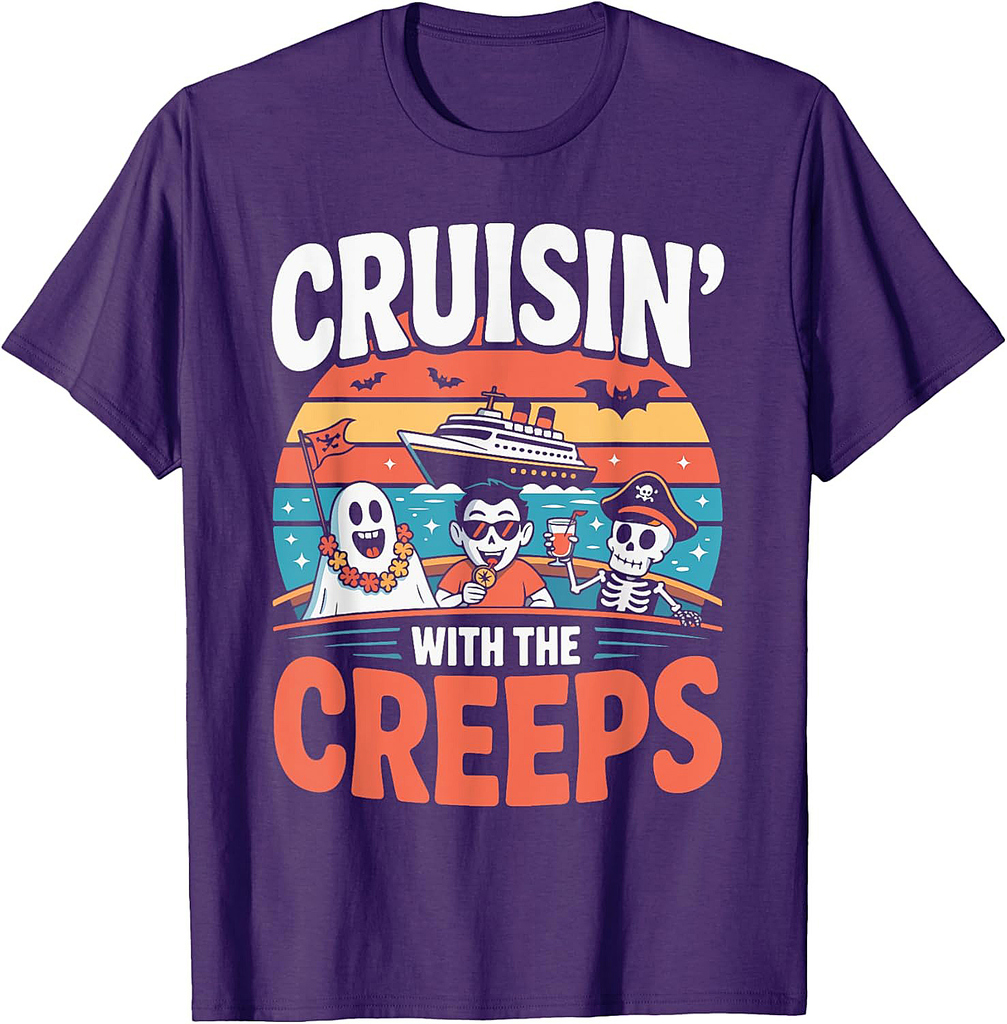 Cruisin' With The Creeps Halloween Costume T-Shirt