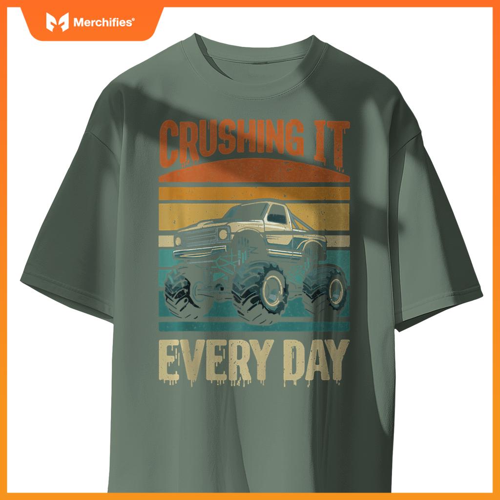 Crushing It Every Day Monster Truck T-Shirt