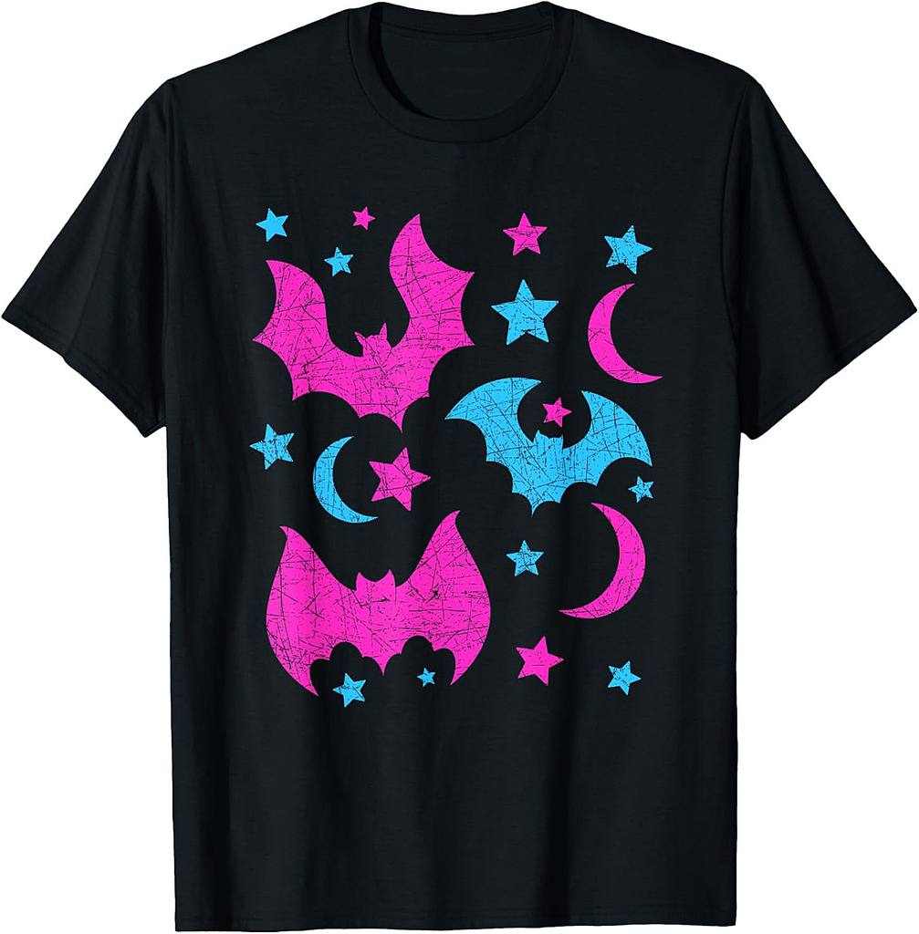 Cute Animal Lover Halloween Women Girls Kids Gift Idea Bat T-Shirt