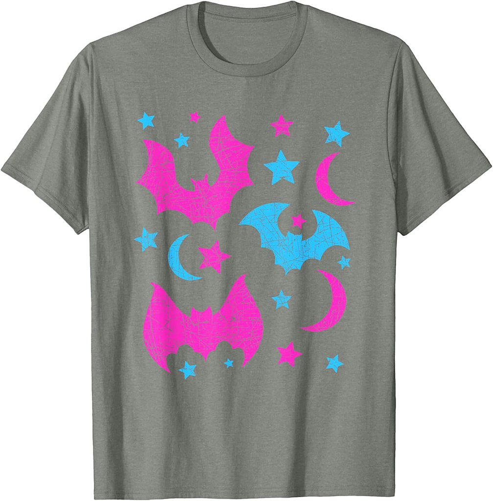 Cute Animal Lover Halloween Women Girls Kids Gift Idea Bat T-Shirt