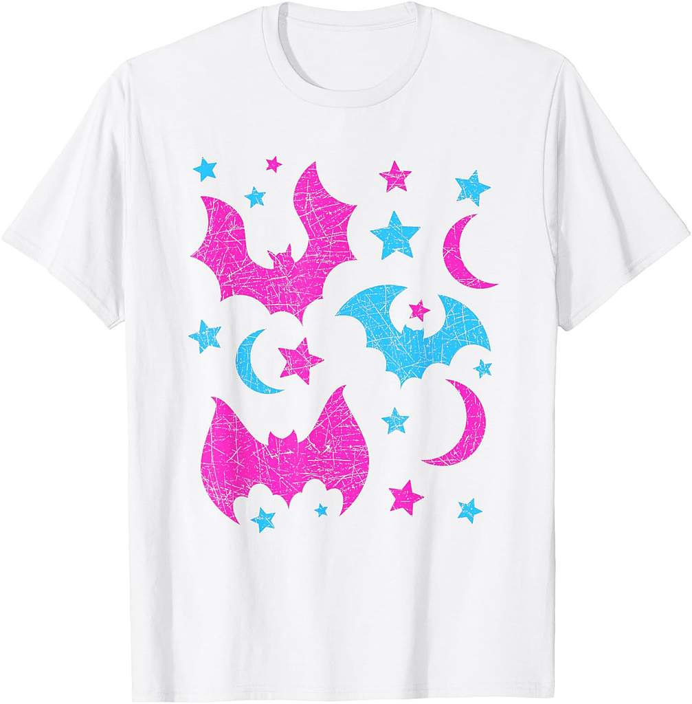 Cute Animal Lover Halloween Women Girls Kids Gift Idea Bat T-Shirt