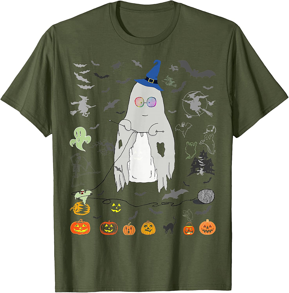 Cute Ghost Ugly Halloween Sweater Gift - Funny Halloween T-Shirt