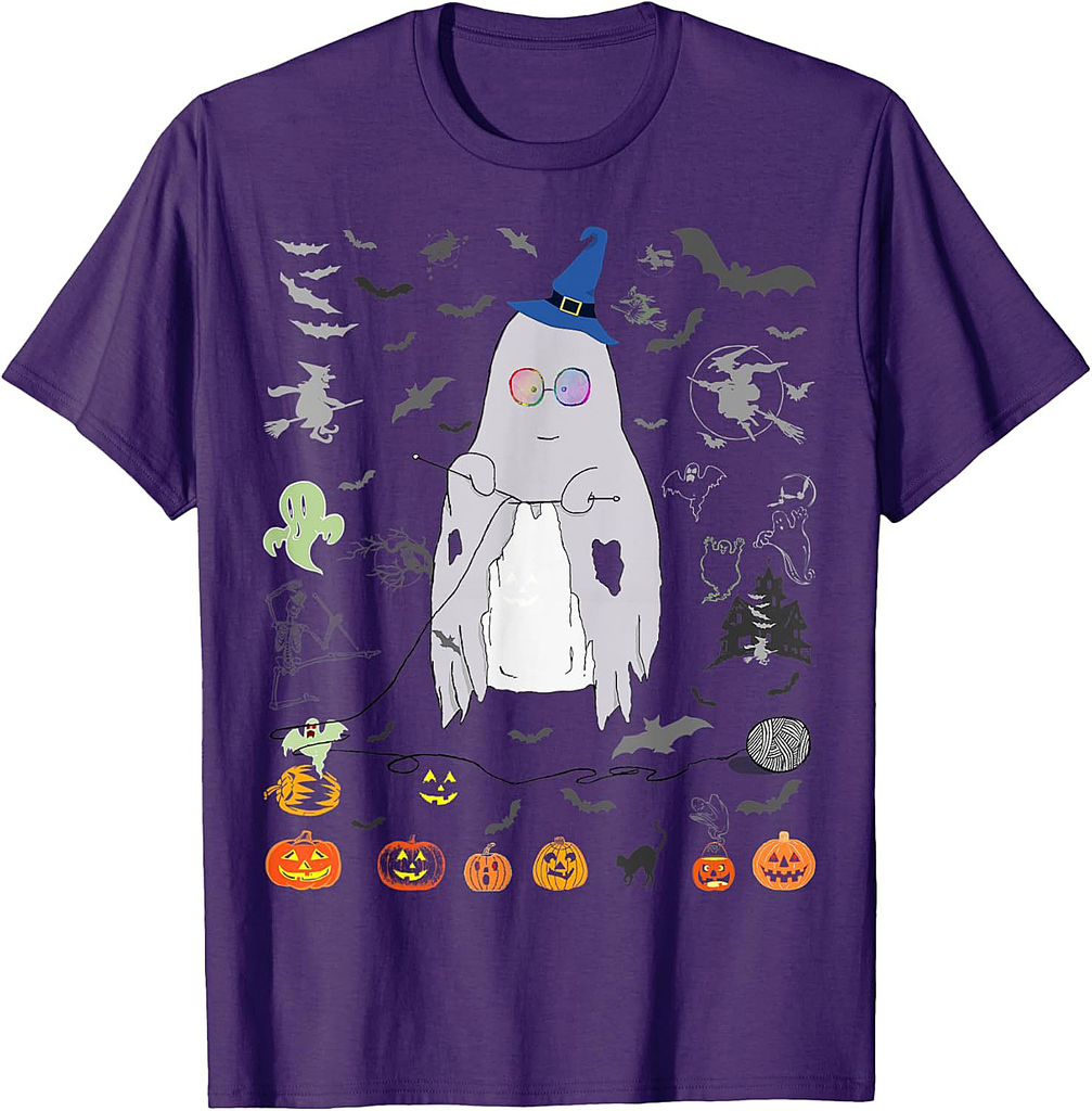 Cute Ghost Ugly Halloween Sweater Gift - Funny Halloween T-Shirt