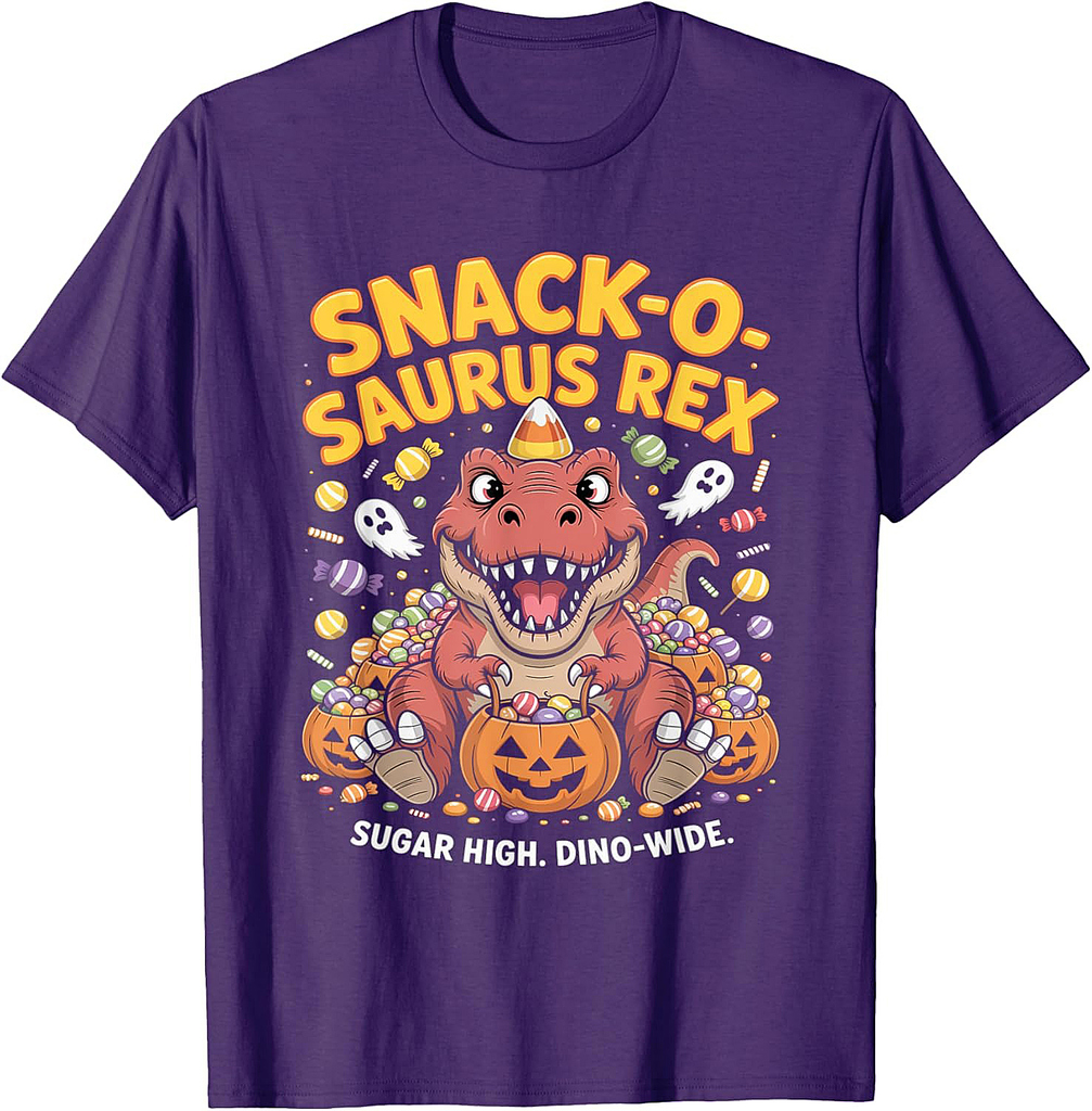 Cute Halloween Dinosaur Sugar Trick or Treat Halloween T-Shirt