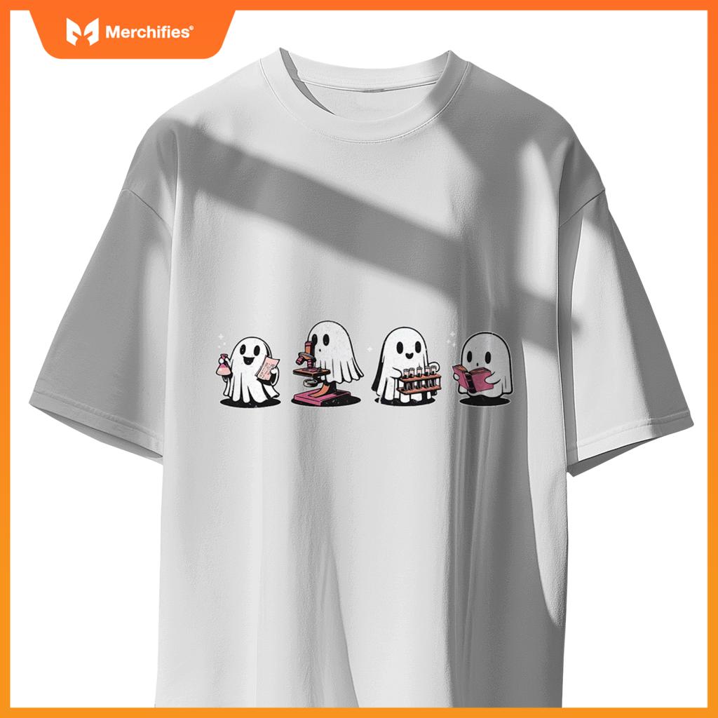 Cute Halloween Science Chemistry Ghost Laboratory Teacher