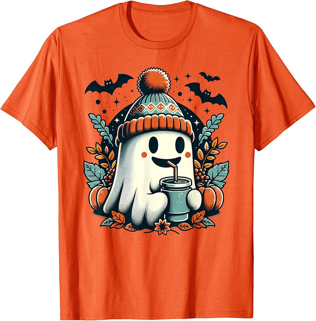 Cute Halloween Spooky Ghost for Funny Halloween Party T-Shirt