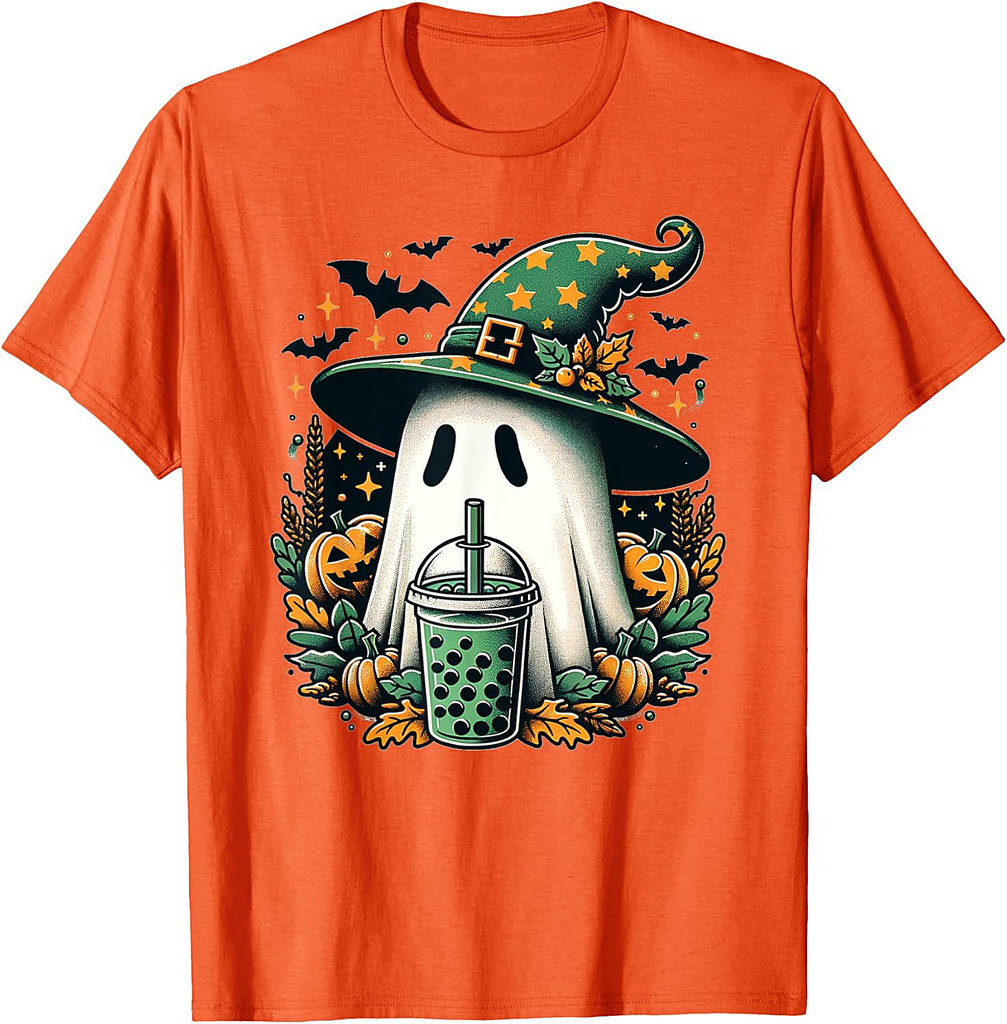Cute Halloween Spooky Ghost for Halloween Party Kids Mom Dad T-Shirt