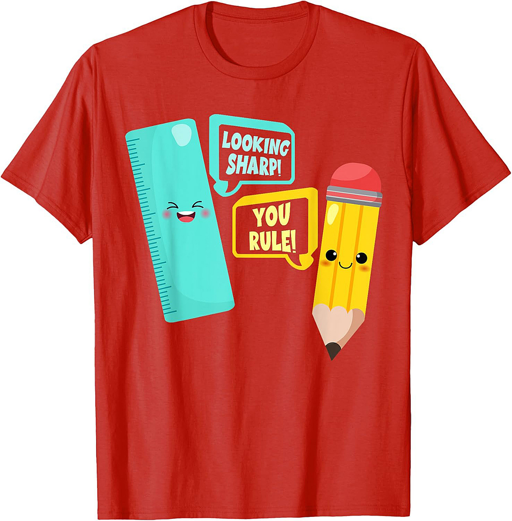 Cute Kawaii School Supplies Pun Welcome Back To School Funny T-Shirt