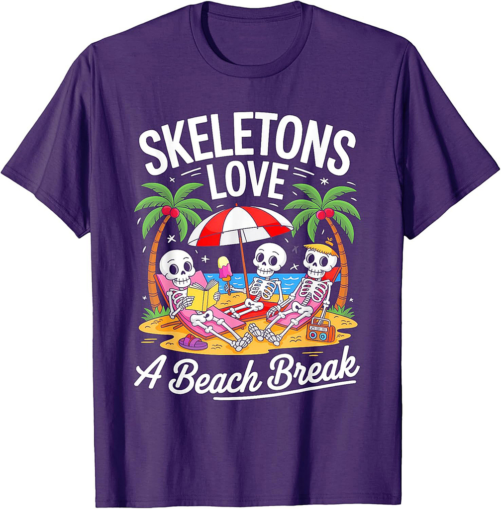 Cute Summerween Ghost Funny Beach Halloween T-Shirt