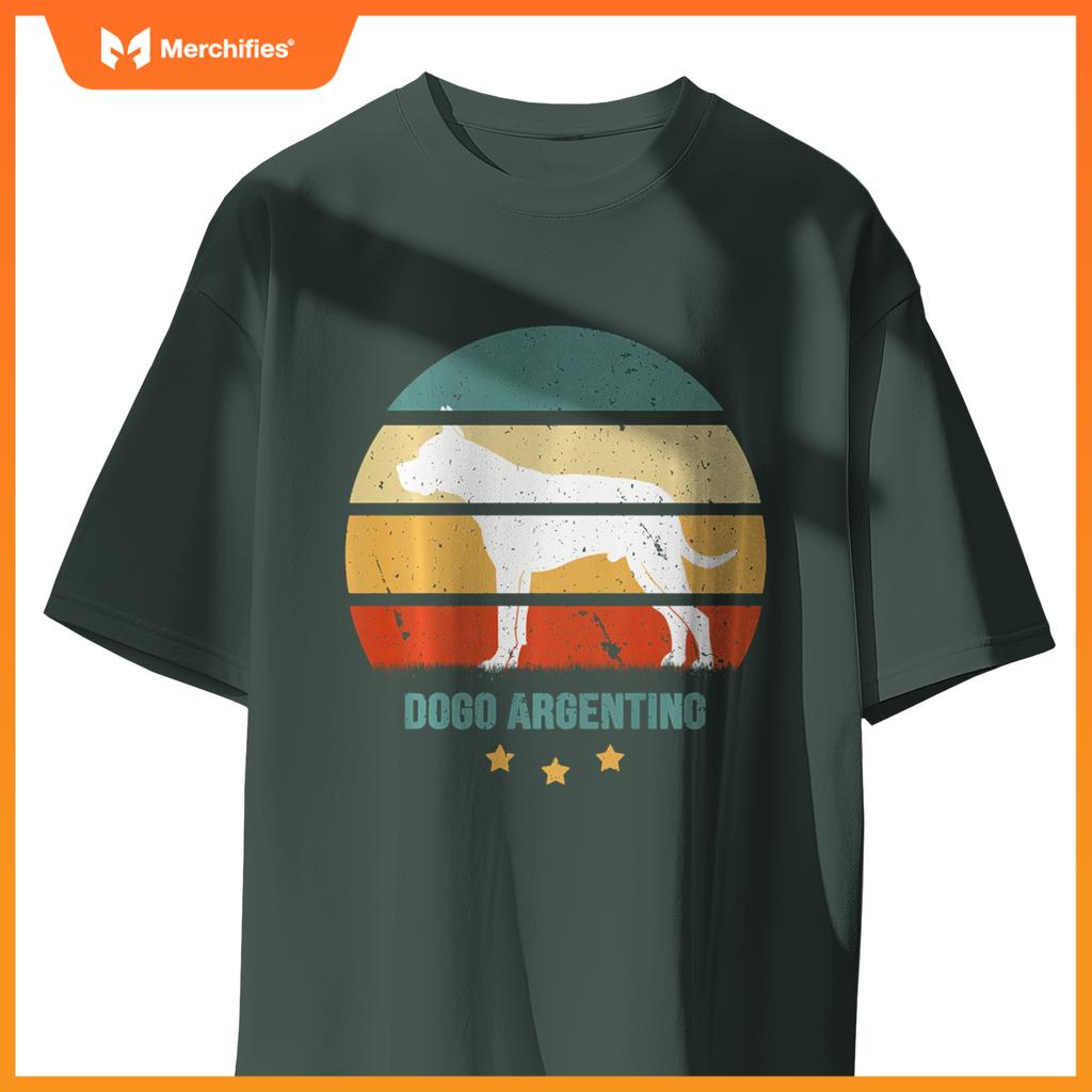 DOGO ARGENTINO retro sunset dog motif with Dogo Argentino T-Shirt