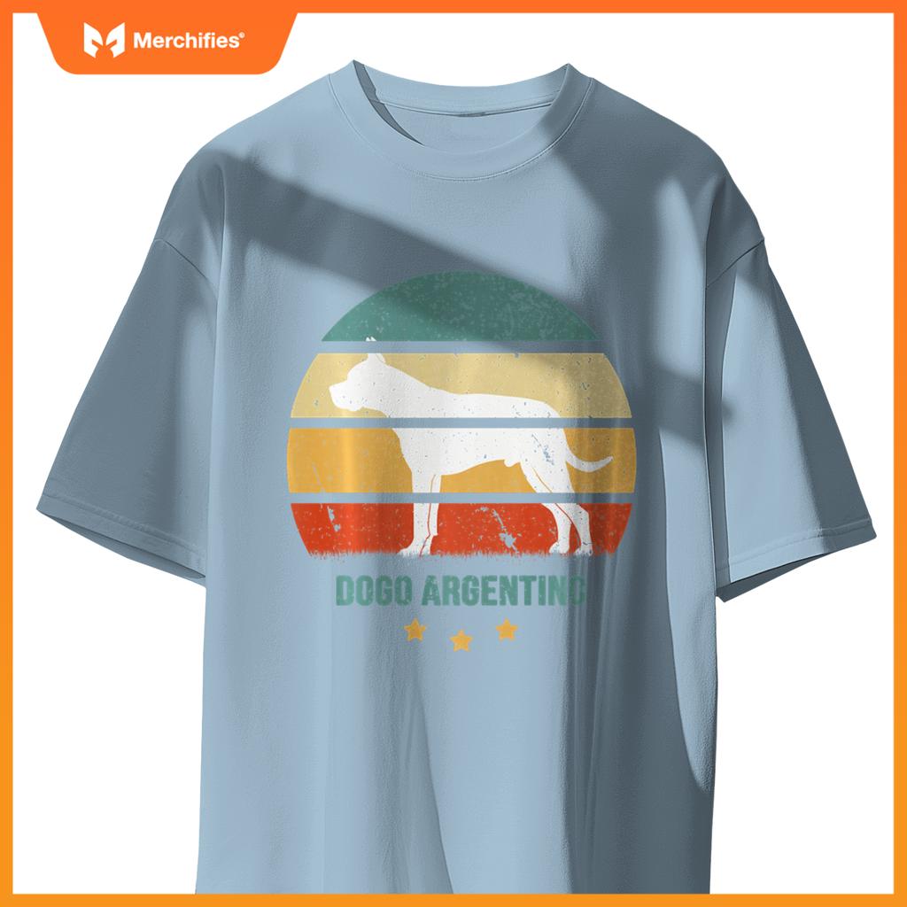 DOGO ARGENTINO retro sunset dog motif with Dogo Argentino T-Shirt