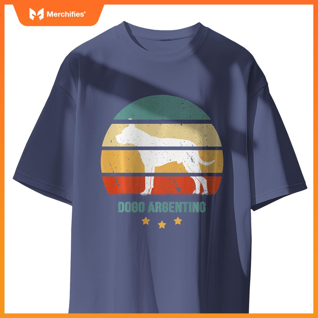 DOGO ARGENTINO retro sunset dog motif with Dogo Argentino T-Shirt