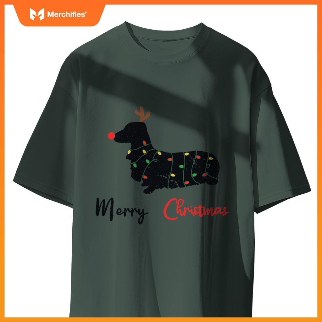 Dachshund Merry Christmas Winter Dogs Christmas T-Shirt