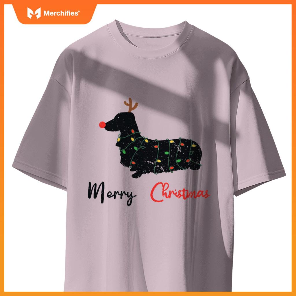 Dachshund Merry Christmas Winter Dogs Christmas T-Shirt