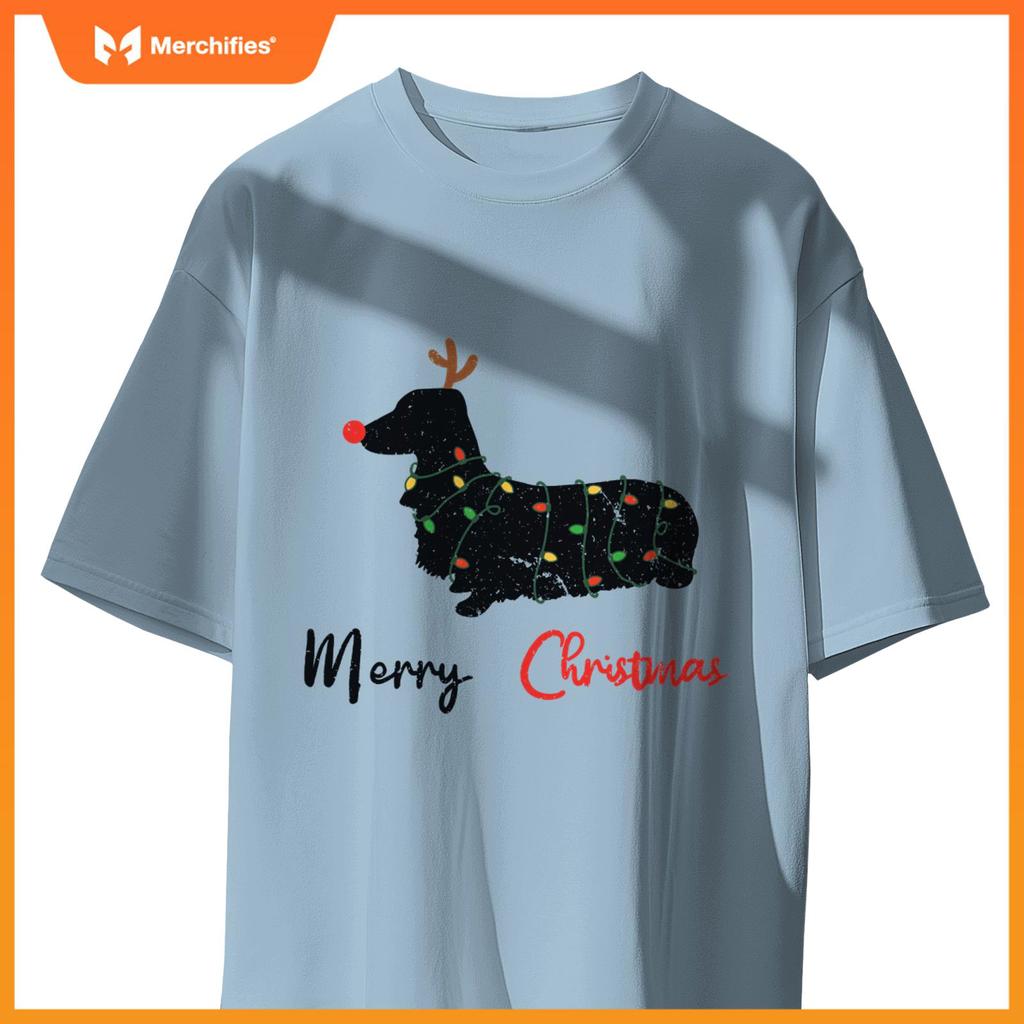 Dachshund Merry Christmas Winter Dogs Christmas T-Shirt