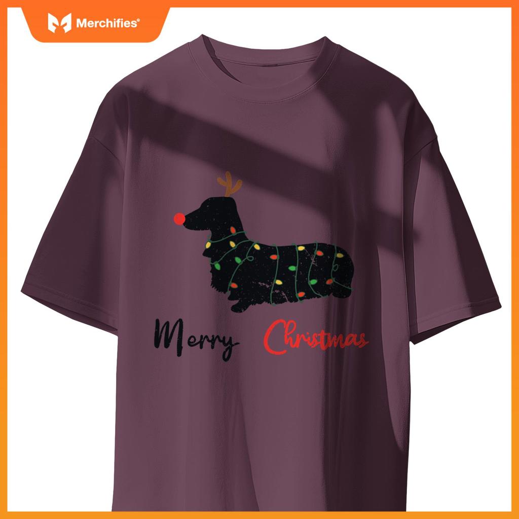 Dachshund Merry Christmas Winter Dogs Christmas T-Shirt