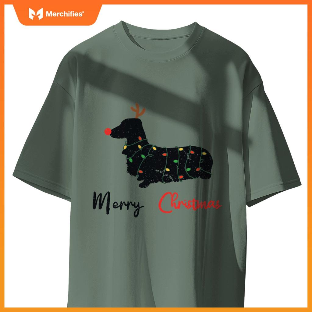 Dachshund Merry Christmas Winter Dogs Christmas T-Shirt