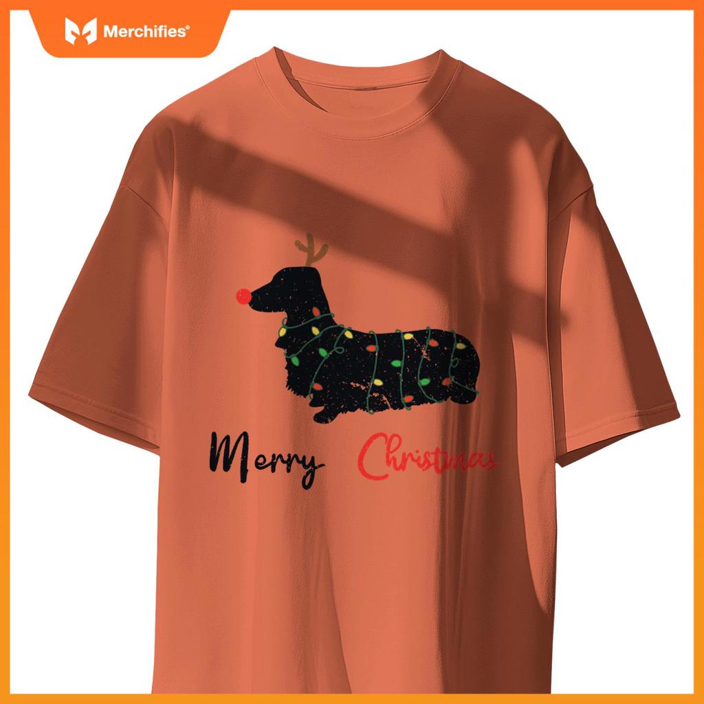 Dachshund Merry Christmas Winter Dogs Christmas T-Shirt