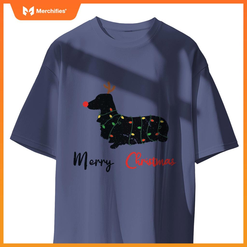 Dachshund Merry Christmas Winter Dogs Christmas T-Shirt