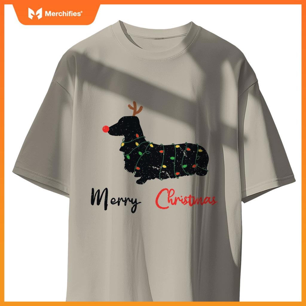 Dachshund Merry Christmas Winter Dogs Christmas T-Shirt