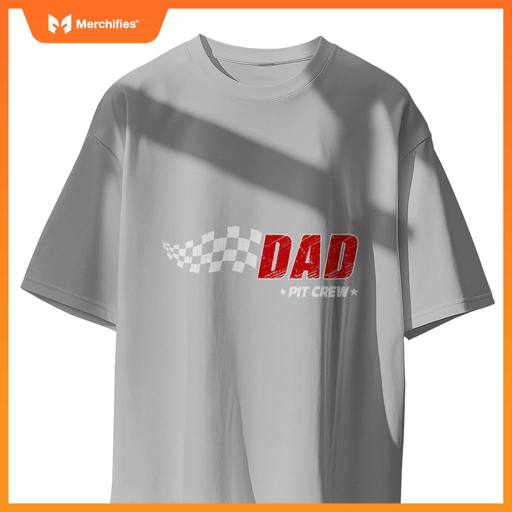 Dad Pit Crew Race Car Birthday Family Matching Pit Crew T-Shirt