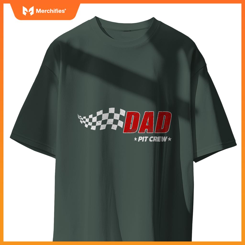 Dad Pit Crew Race Car Birthday Family Matching Pit Crew T-Shirt