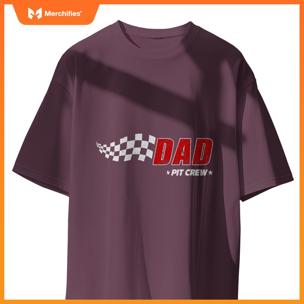 Dad Pit Crew Race Car Birthday Family Matching Pit Crew T-Shirt