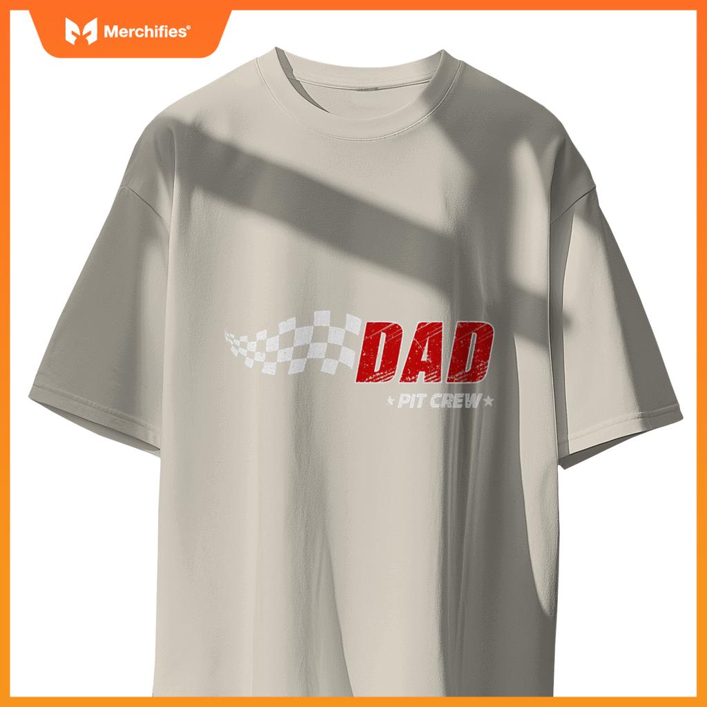Dad Pit Crew Race Car Birthday Family Matching Pit Crew T-Shirt