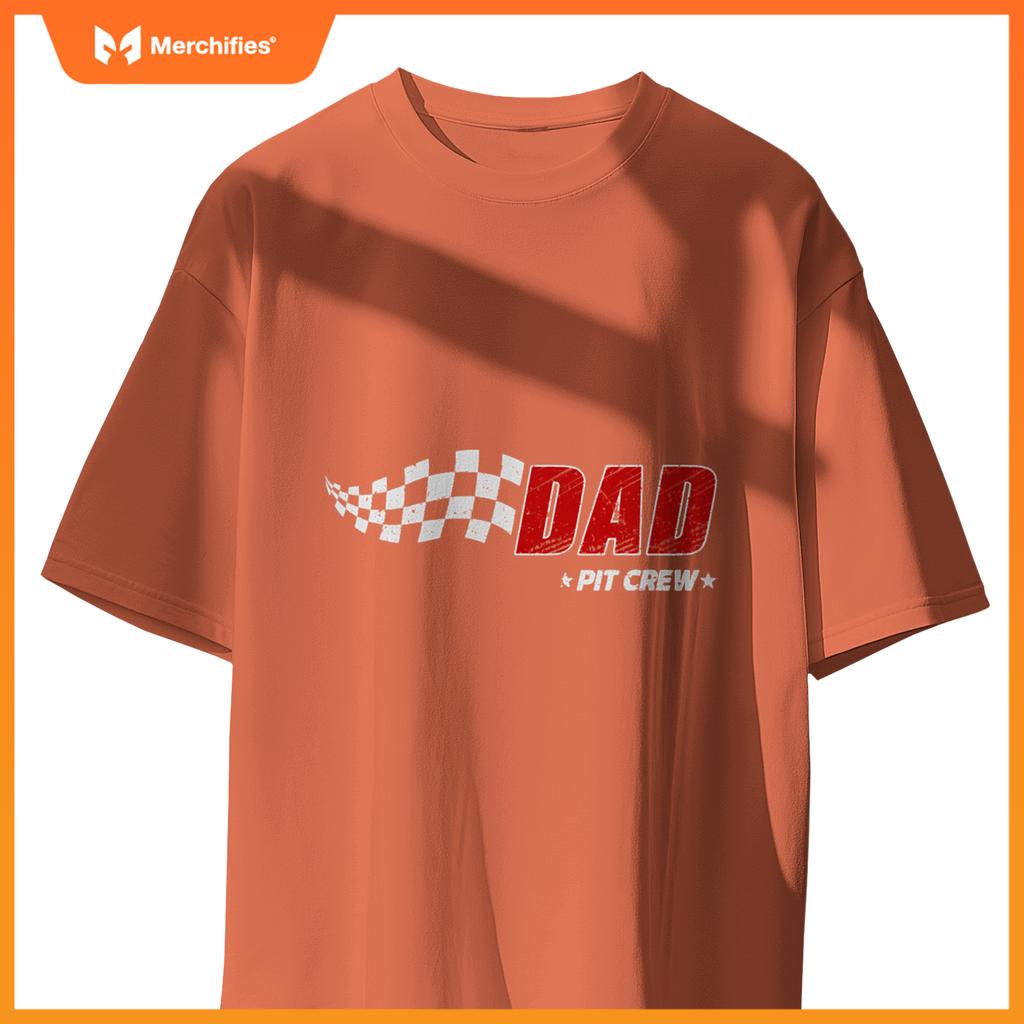 Dad Pit Crew Race Car Birthday Family Matching Pit Crew T-Shirt