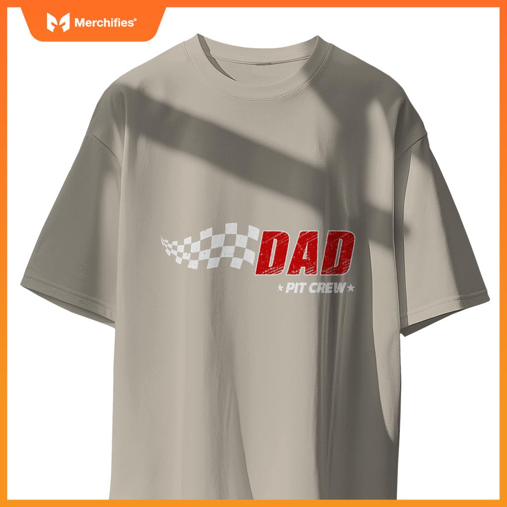 Dad Pit Crew Race Car Birthday Family Matching Pit Crew T-Shirt