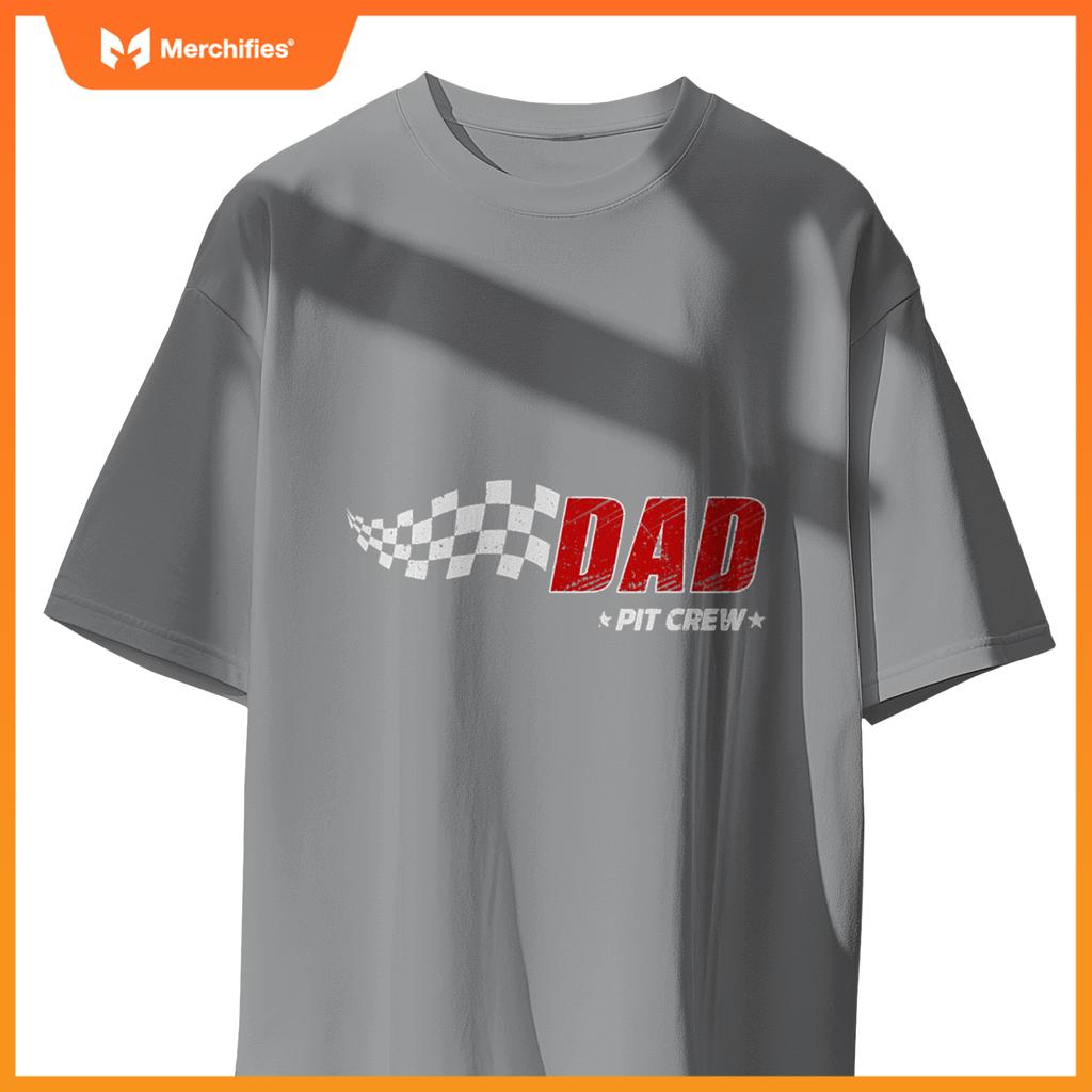 Dad Pit Crew Race Car Birthday Family Matching Pit Crew T-Shirt