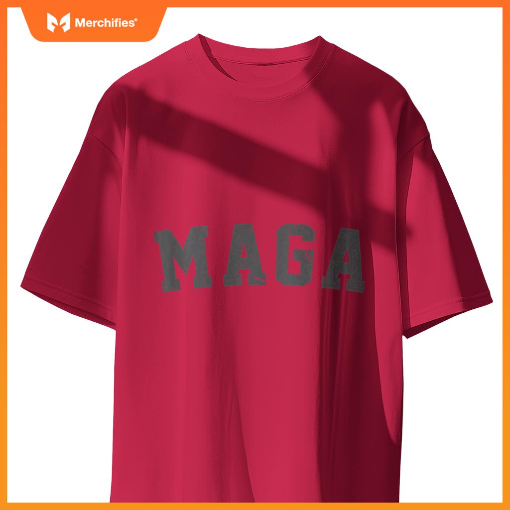 Dark MAGA Black MAGA Donald Trump Supporter Patriotic T-Shirt