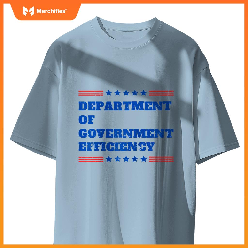 Department of Government Efficiency Patriotic Trump Slogan Raglan Baseball Tee T-Shirt