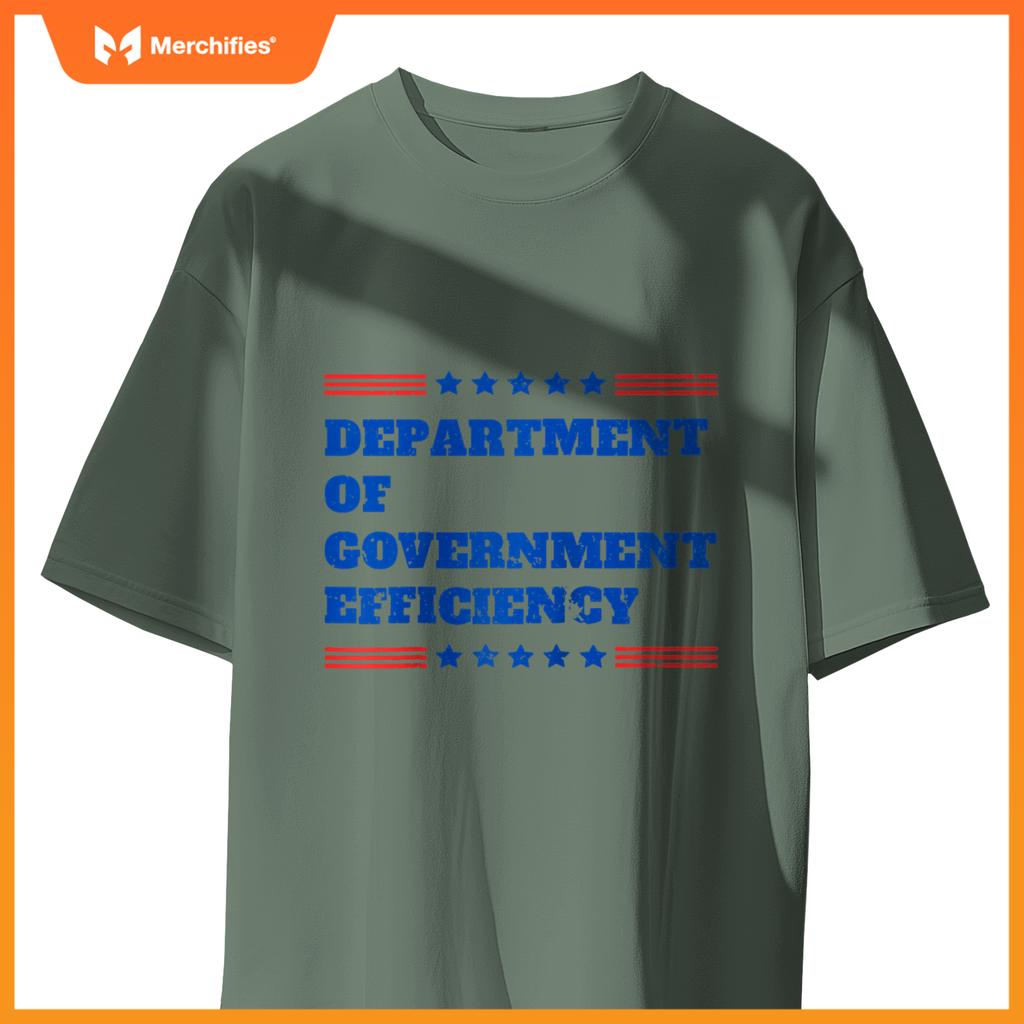 Department of Government Efficiency Patriotic Trump Slogan Raglan Baseball Tee T-Shirt