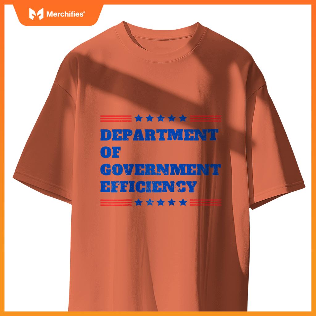Department of Government Efficiency Patriotic Trump Slogan Raglan Baseball Tee T-Shirt