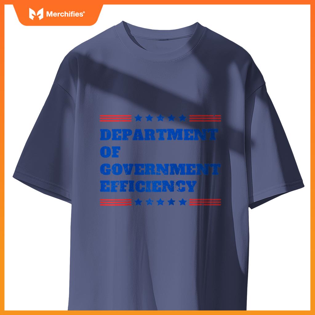 Department of Government Efficiency Patriotic Trump Slogan Raglan Baseball Tee T-Shirt