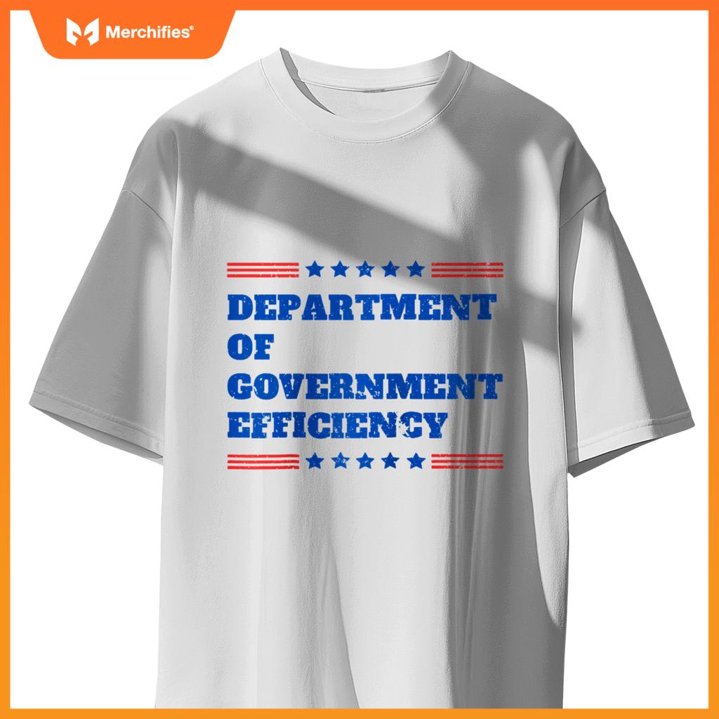 Department of Government Efficiency Patriotic Trump Slogan Raglan Baseball Tee T-Shirt