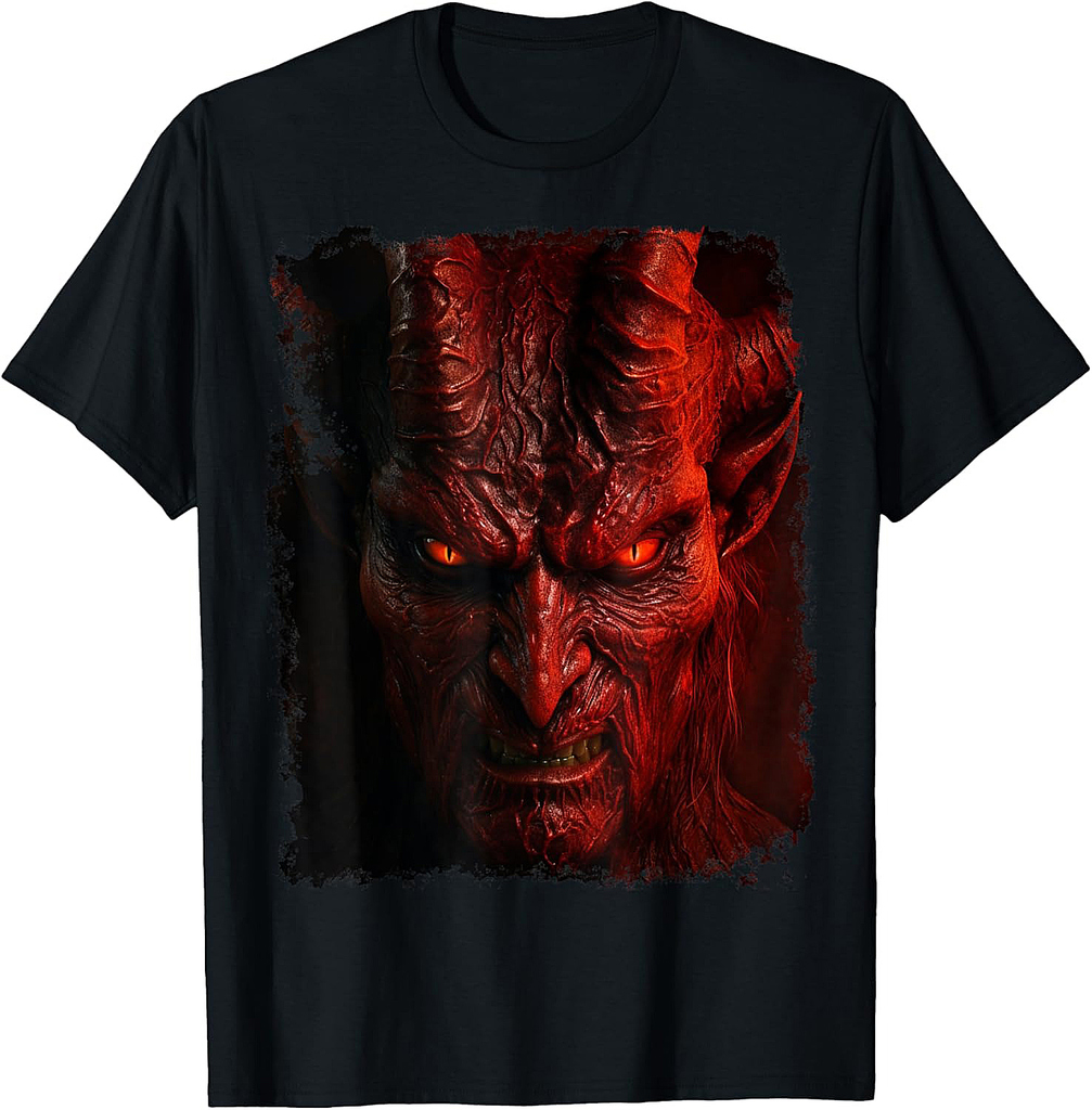 Devil Red Halloween Design T-Shirt
