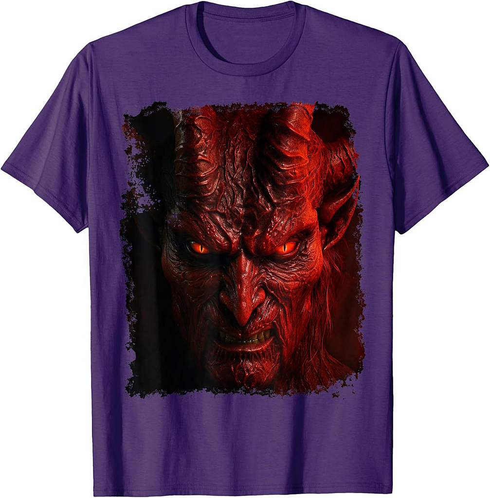 Devil Red Halloween Design T-Shirt