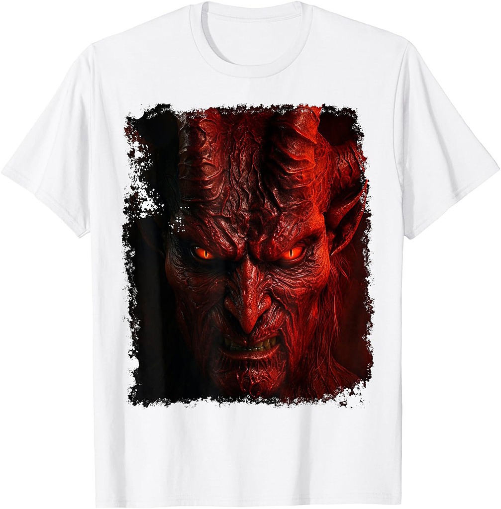 Devil Red Halloween Design T-Shirt