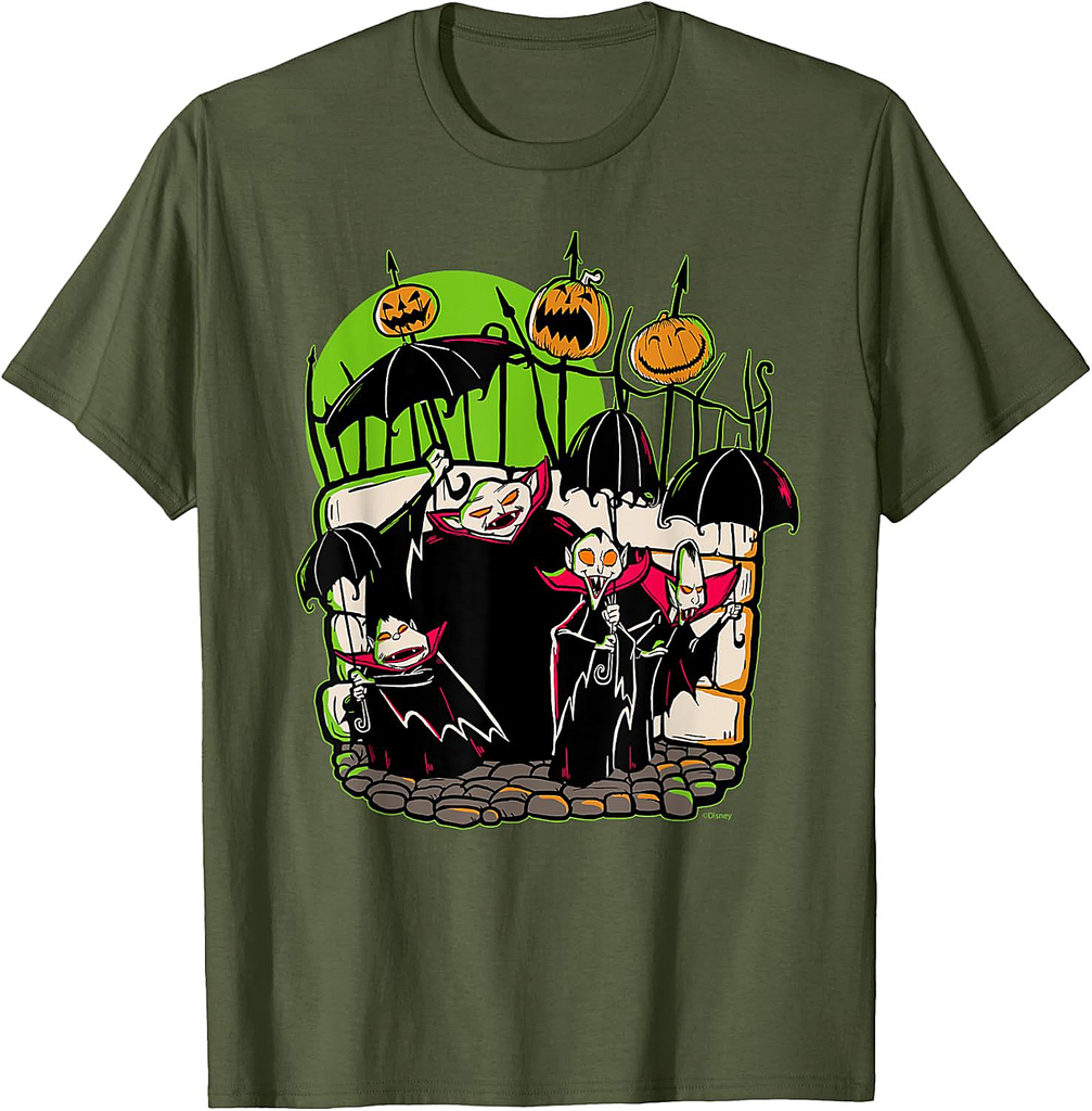 Disney 100 Nightmare Before Christmas Halloween Vampires T-Shirt