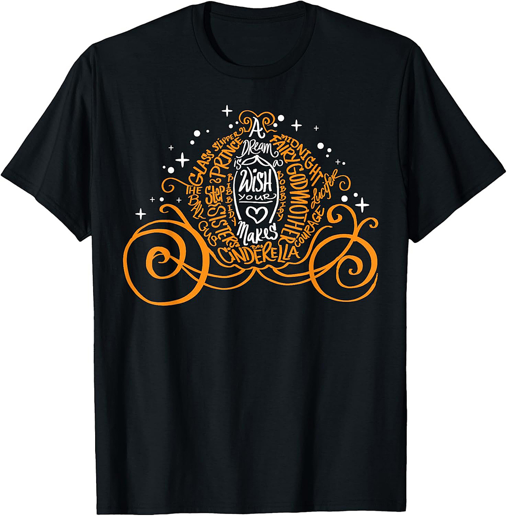 Disney Cinderella A Dream Is A Wish Halloween Pumpkin Coach T-Shirt