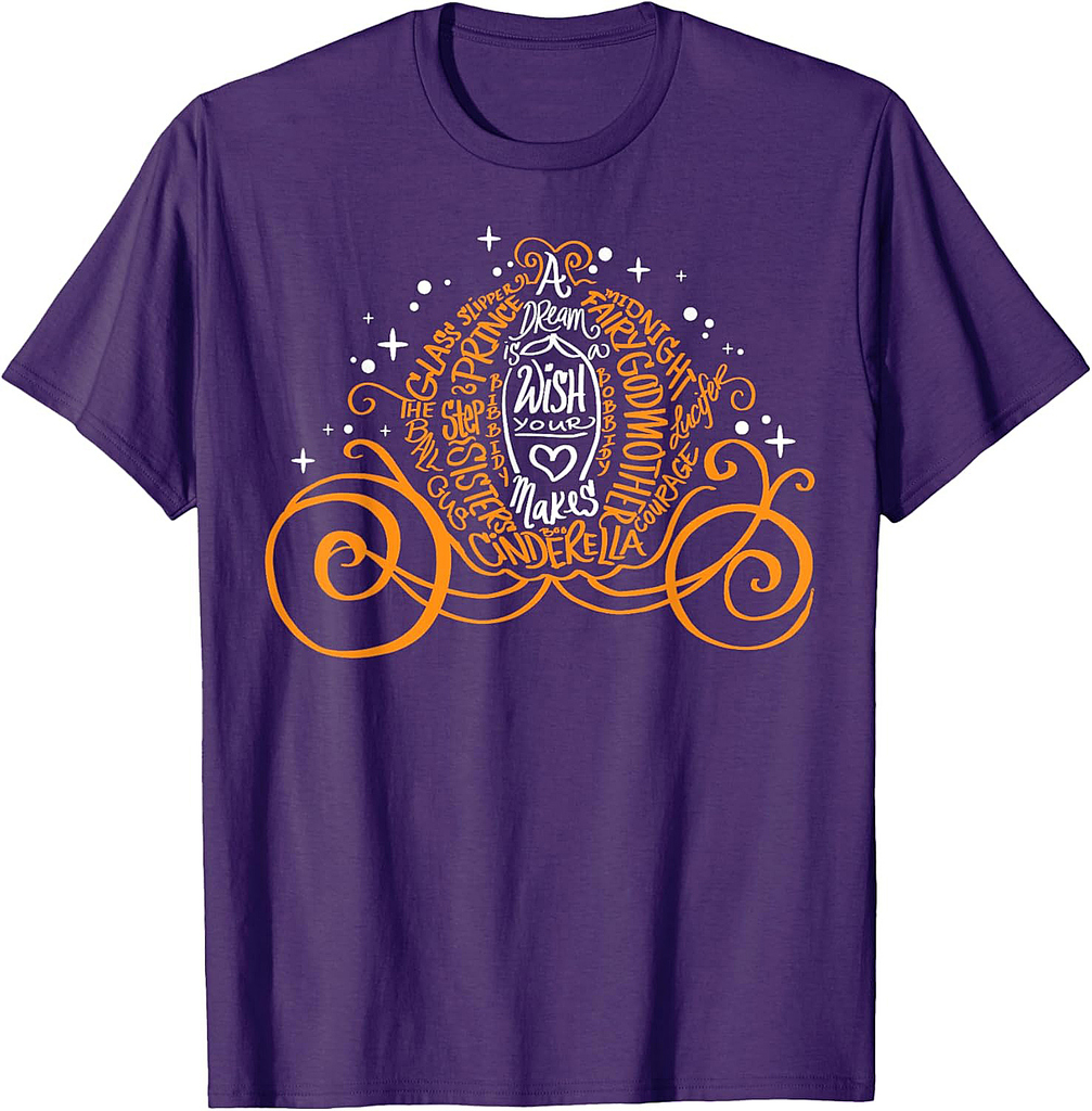 Disney Cinderella A Dream Is A Wish Halloween Pumpkin Coach T-Shirt