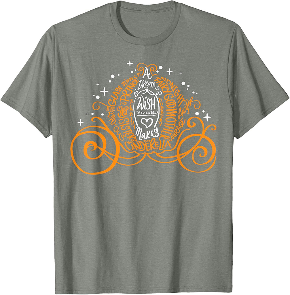 Disney Cinderella A Dream Is A Wish Halloween Pumpkin Coach T-Shirt